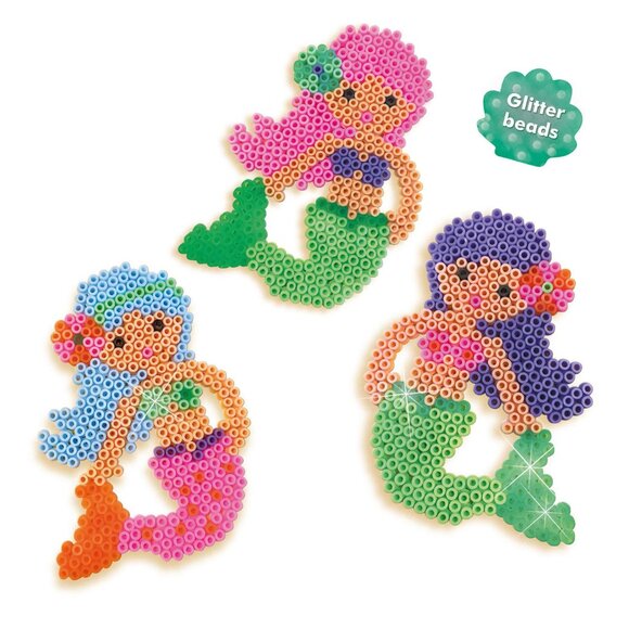 New in Box SES  Iron on Glitter Beads Beedz  Mermaid 1400 Pcs For Age 5+ - Picture 3 of 13